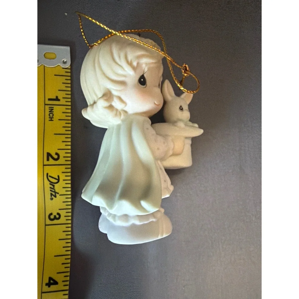 Precious Moments Star Bright Ornament Figurine 1992 Enesco 529648 Rabbit in Hat
